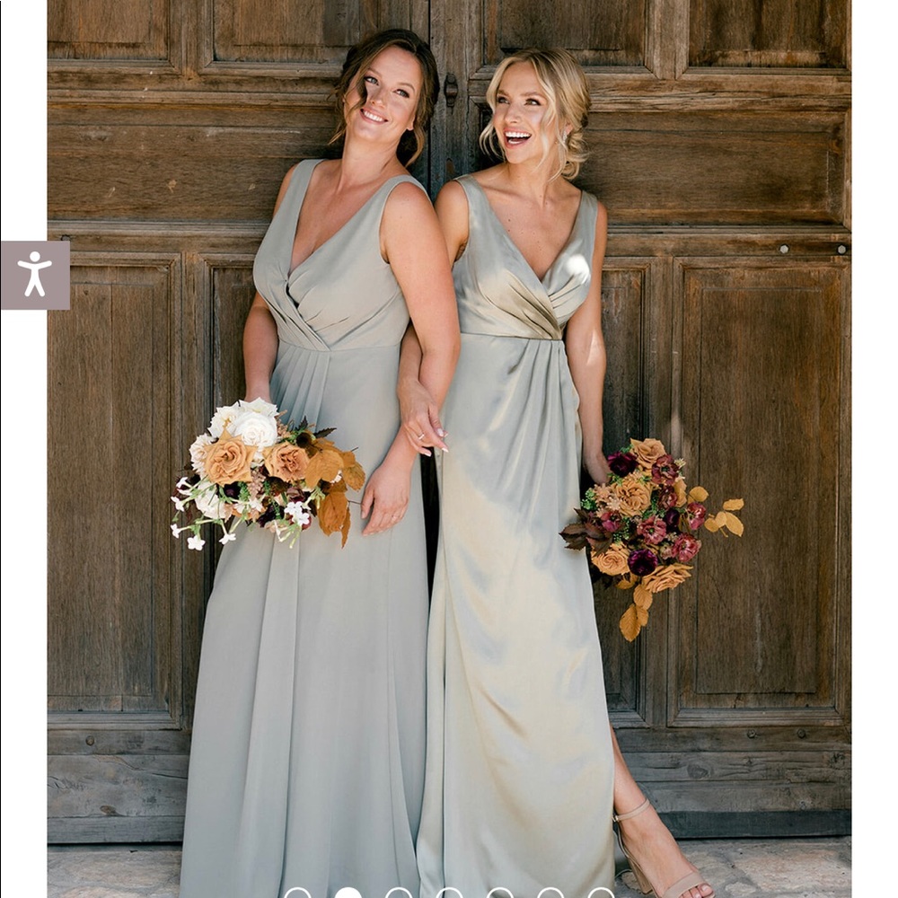 Revelry TAUPE Blair bridesmaid dress